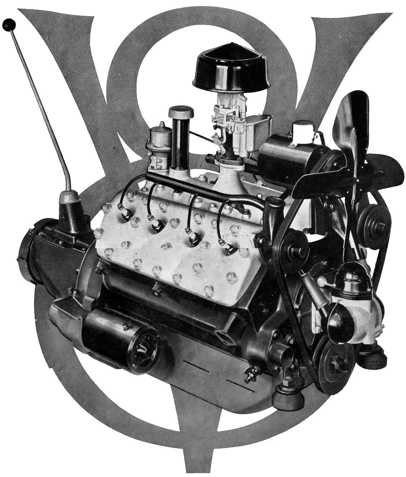 Early Ford flathead V8 engine